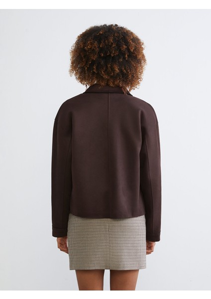 Yeni Sezon Gömlek Yaka Oversize Süet Görünümlü Kadın Ceket indirimleri