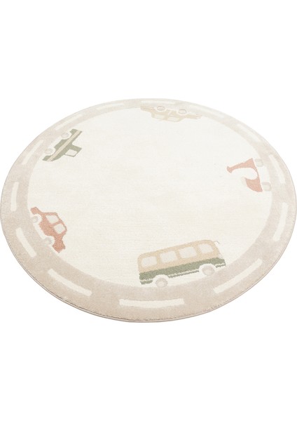 Pıccolo Pcl 01 Krem - Pastel Renkli Yumuşak Dokulu Hav Toz Yapmayan Çocuk Halısı fırsatları