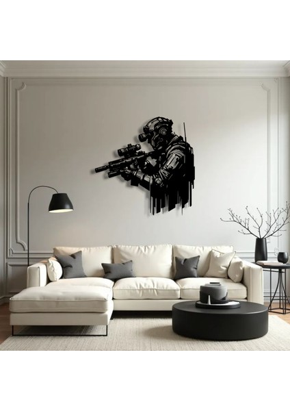 Asker Figürü Metal Duvar Dekoru – Güç, Disiplin ve Cesaretin Sembolü indirimleri