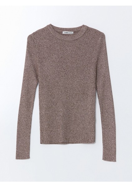 Yeni Sezon Bisiklet Yaka Parlak Görünümlü Kadın Triko Kazak indirimleri