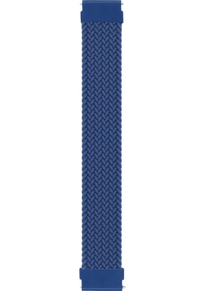 Gear S3 Frontier Için Kordon, (Large Size, 165MM) Braided Solo Lacivert