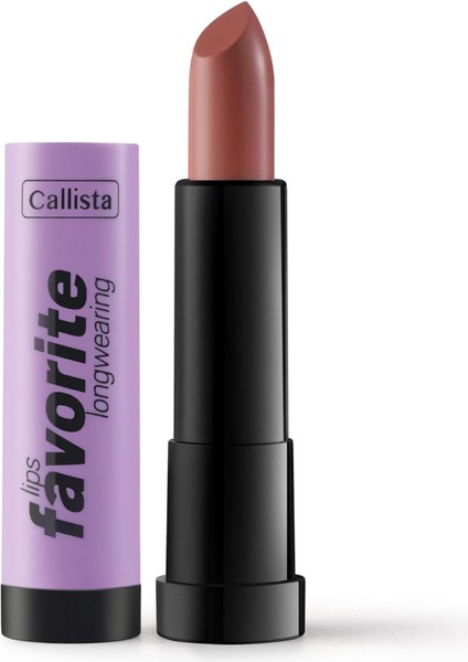 Callista Lips Favorite Longwearing Lipstick Kalıcı Ruj 306 Here Kitty Kitty, Kahverengi