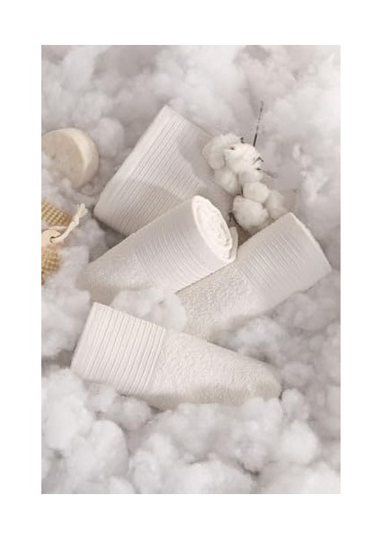 Sıla 8&apos;li Kutulu 50X90CM Pamuk Havlu Seti Havlu Havlu & Havlu Seti Çeyiz El&yüz Havlusu SILA566, Krem, 50 x 90 modelleri