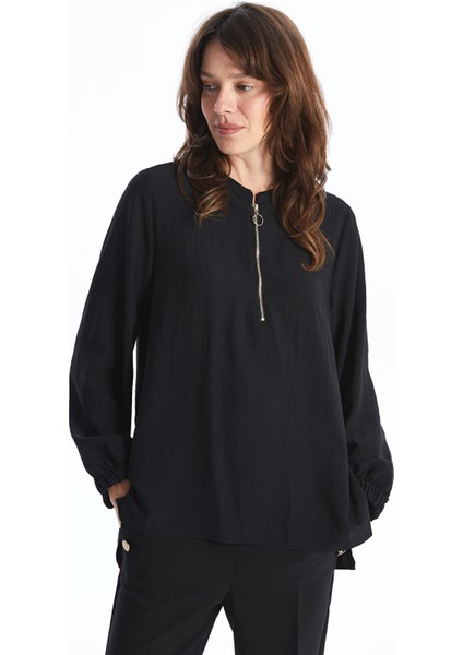 Yeni Sezon Bisiklet Yaka Kadın Bluz