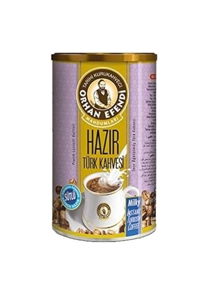 Altıncezve Orhan Efendi Hazır Türk Kahvesi Sütlü Teneke 500 gr