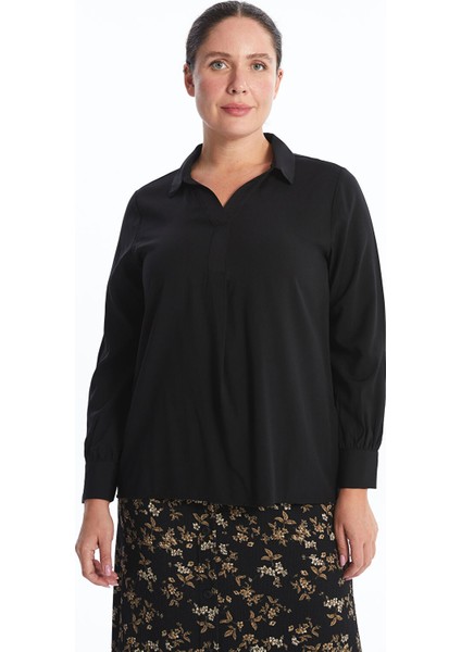 Yeni Sezon Gömlek Yaka Kadın Bluz