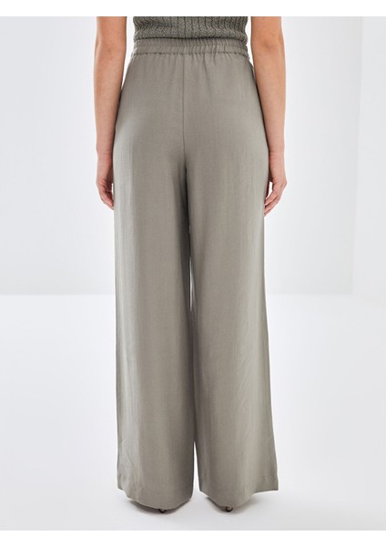 Yeni Sezon Beli Lastikli Loose Fit Kadın Pantolon fırsatları