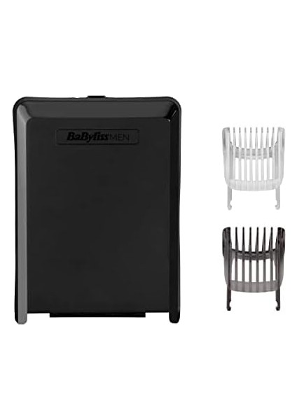 Babyliss Saç Kesme Makinesi Carbon Titanium, 2 Tarak Başlık 26 Kesme Uzunluğu, Kablolu ve Kablosuz Kullanım, E978E