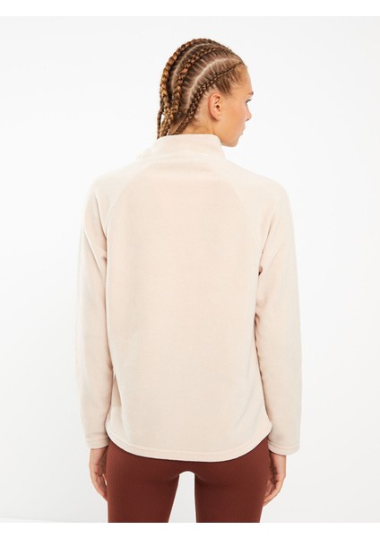 Yeni Sezon Dik Yaka Düz Uzun Kollu Polar Kadın Spor Hırka indirimleri