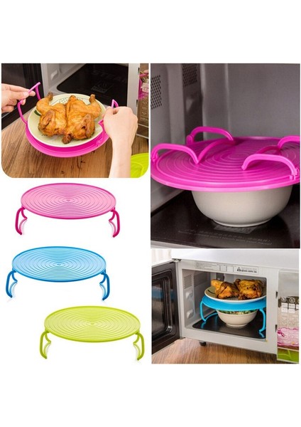 6 Adet Buzdolabı Organizeri + Mikrodalga Kapağı - 2li Set E2N7W9 fırsatları