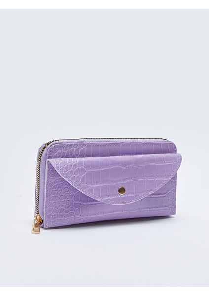 Yeni Sezon Deri Görünümlü Kroko Desenli Kadın Cüzdan fiyatları