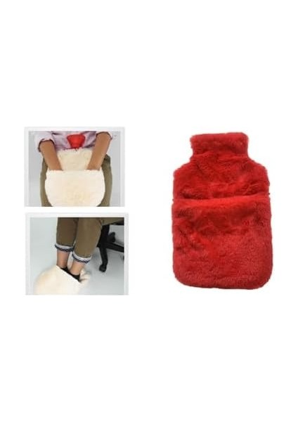 Bosphorus Homi Sıcak Su Torbası Cepli Kırmızı Peluş Termofor 32,5X17,5CM 1500 ml fiyatları