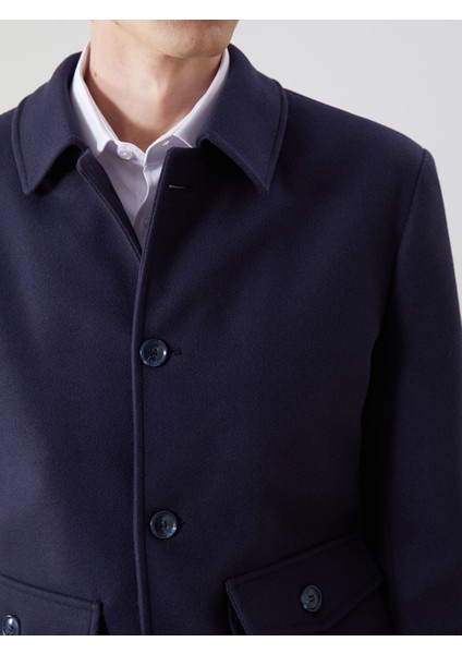 Yeni Sezon Rahat Kalıp Ceket Yaka Erkek Kaşe Kaban modelleri