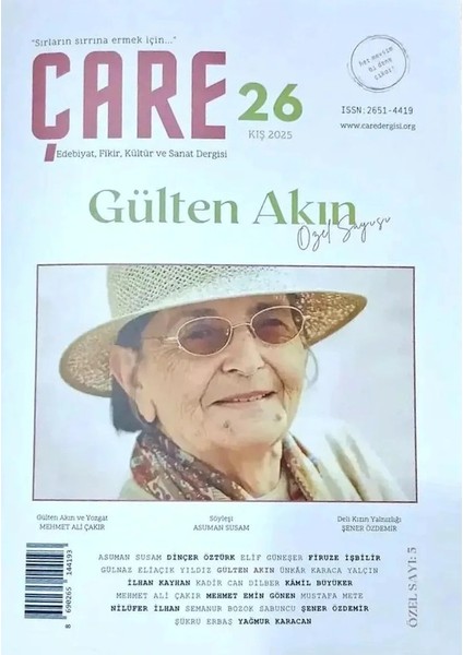 Çare Dergi 26.sayı Kış 2025