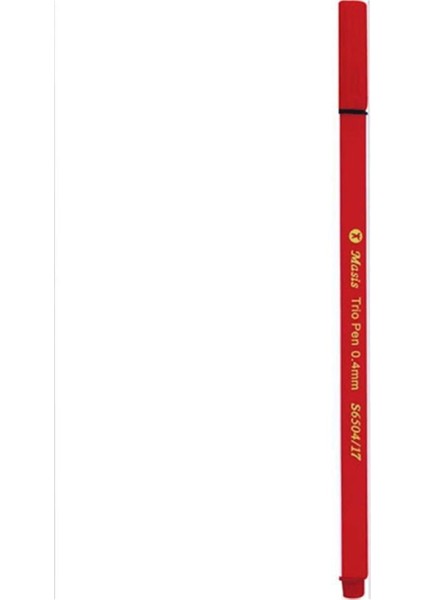 Keçeli Kalem 0.4mm Renkli Masis Trio Pen 0.4mm S6504 1 Adet