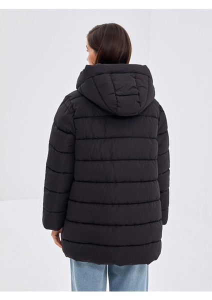 Yeni Sezon Kapüşonlu Düz Oversize Kadın Şişme Mont indirimleri