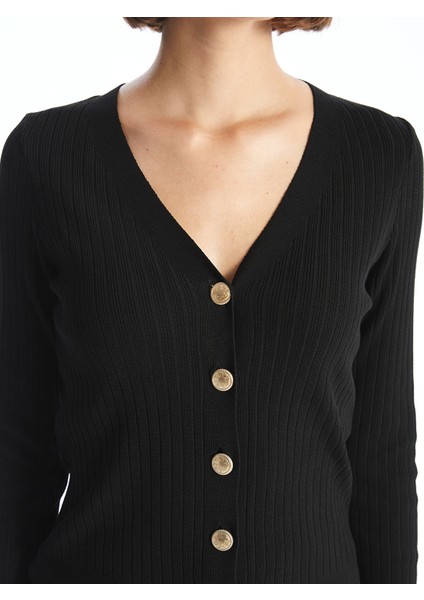 Yeni Sezon V Yaka Kadın Triko Hırka modelleri