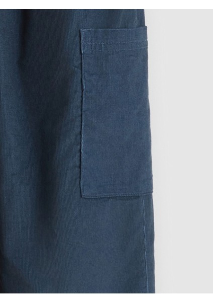 Yeni Sezon Beli Lastikli Erkek Çocuk Kadife Kargo Pantolon fırsatları