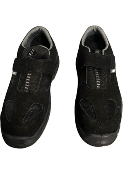 S-1 Ortopedik Çelik Burunlu Yandan Cırt Cırtlı Süet Siyah Iş Ayakkabısı indirimleri