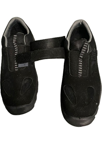S-1 Ortopedik Çelik Burunlu Yandan Cırt Cırtlı Süet Siyah Iş Ayakkabısı modelleri