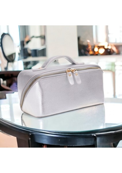Ella Kadın Seyahat Kozmetik Bakım Makyaj Çantası Organizer Silver fiyatları