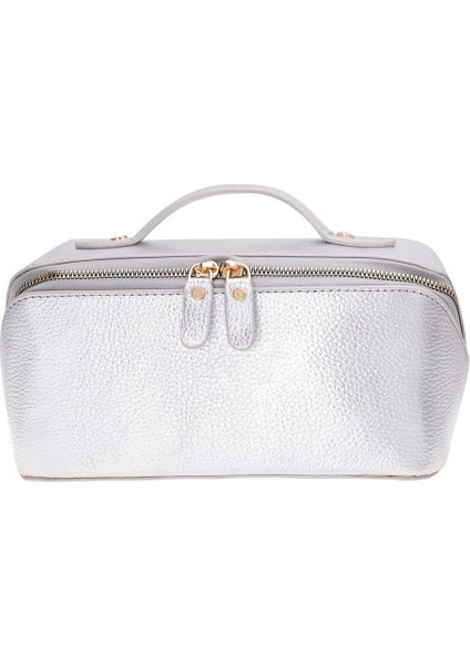 Ella Kadın Seyahat Kozmetik Bakım Makyaj Çantası Organizer Silver fırsatları