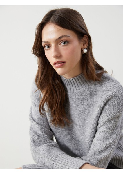 Yeni Sezon Yarım Balıkçı Yaka Kadın Triko Kazak