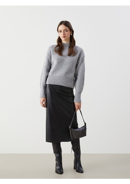 Yeni Sezon Yarım Balıkçı Yaka Kadın Triko Kazak fiyatları