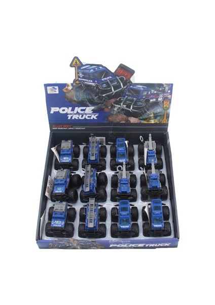 779-69 Duble Sürtmeli Metal Dıecast Polis