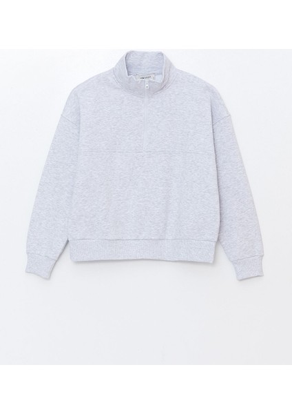 Yeni Sezon Dik Yaka Oversize Kadın Kalın Sweatshirt indirimleri