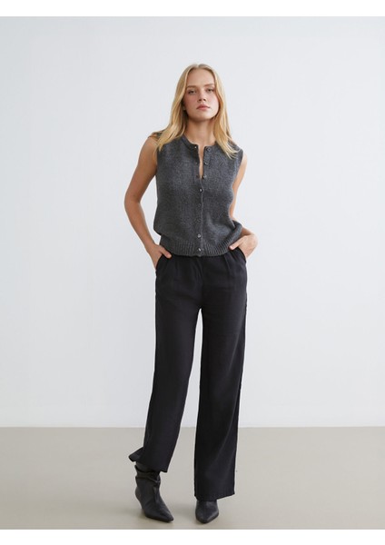 Yeni Sezon Bisiklet Yaka Kadın Triko Yelek fiyatları