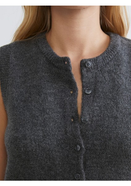 Yeni Sezon Bisiklet Yaka Kadın Triko Yelek modelleri