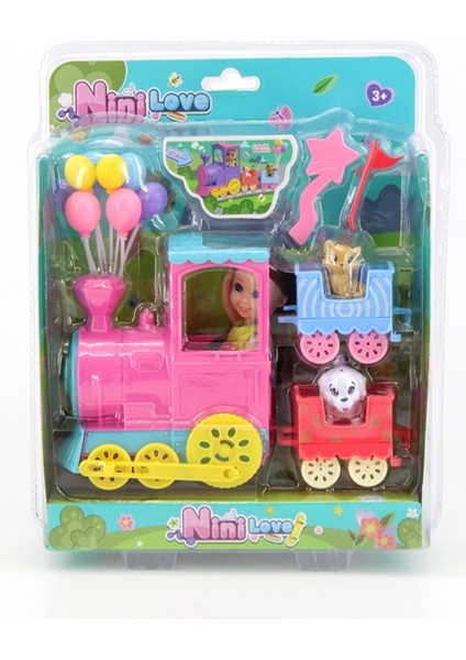 53822 Trenli Balonlu Mini Bebek