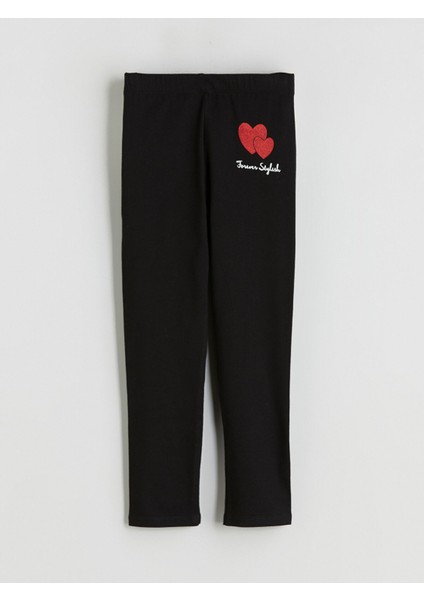 Yeni Sezon Baskılı Uzun Kız Çocuk Tayt