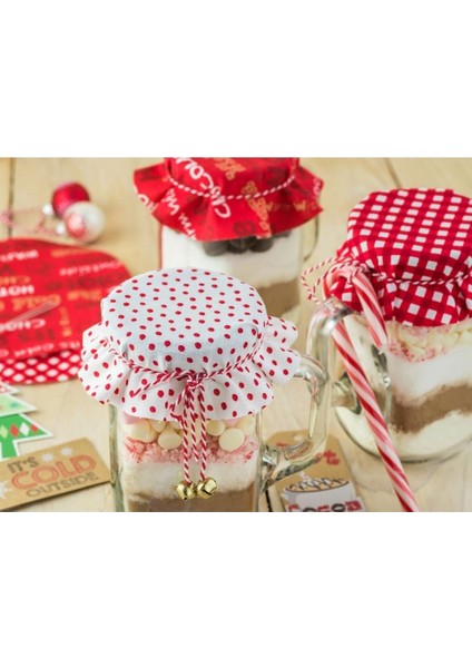 10 Metre Kırmızı-Beyaz Bileklik Ipi Hediye Süsleme Ipi Marteniçka Paket Ipi