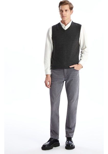 Yeni Sezon Standart Kalıp V Yaka Erkek Triko Süveter fiyatları