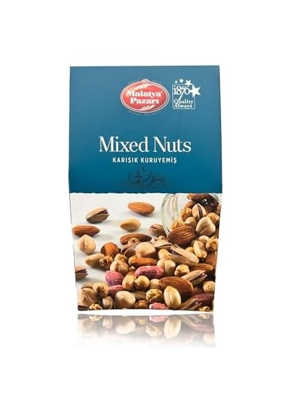 Malatya Pazarı Murat Palancı Piramit Kutu Lüks Karışık Kuruyemiş 180 gr fiyatları