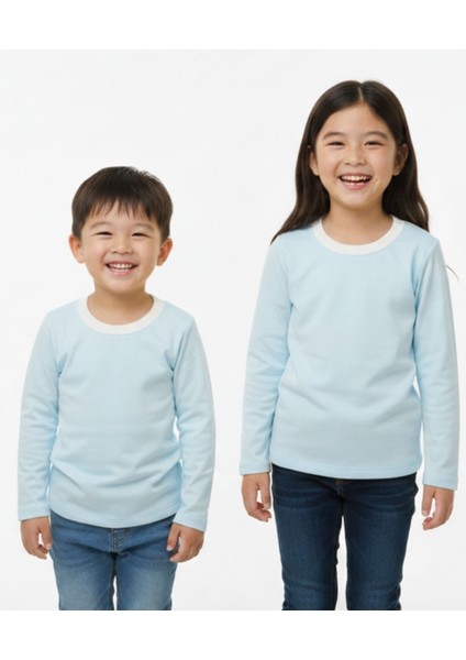 Kız/erkek Çocuk Bluz 3 Iplik Kışlık