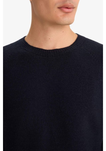 Standart Fit Bisiklet Yaka Triko Kazak F4477AX25WN indirimleri