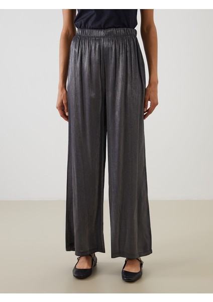 Yeni Sezon Beli Lastikli Parlak Görünümlü Kadın Pantolon fiyatları