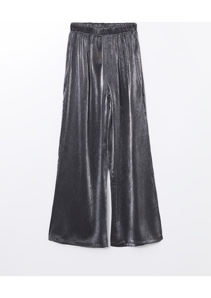 Yeni Sezon Beli Lastikli Parlak Görünümlü Kadın Pantolon indirimleri