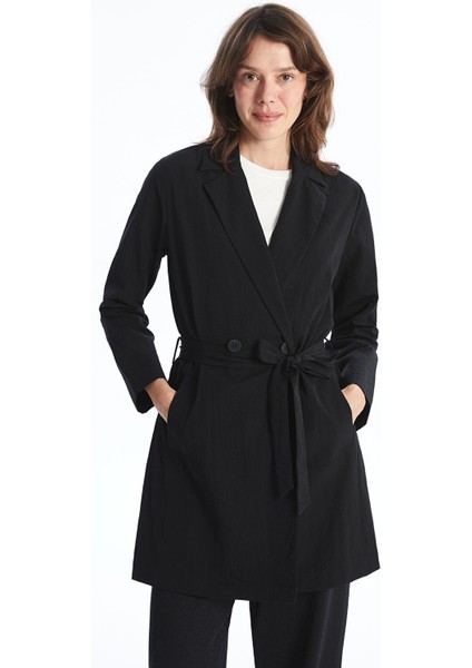 Yeni Sezon Ceket Yaka Kadın Trençkot