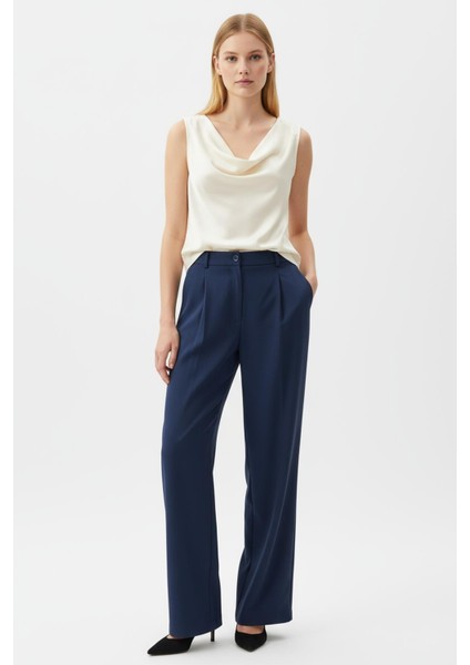 4003A Pile Detay Palazzo Pantolon Laci
