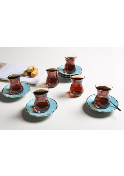 Seasons Turkuaz 6 Kişilik Çay Takımı fiyatları