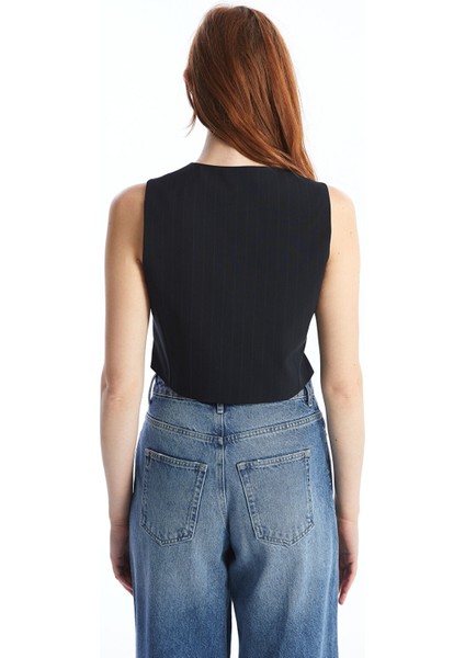 Yeni Sezon V Yaka Çizgili Kadın Klasik Yelek fırsatları