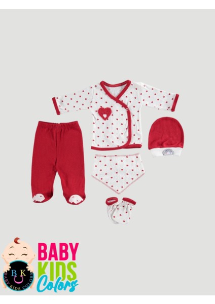 Kutulu Kalpli Lüx Bebek Zıbın Seti Yenidoğan Hastane Çıkışı Bebek Giyim