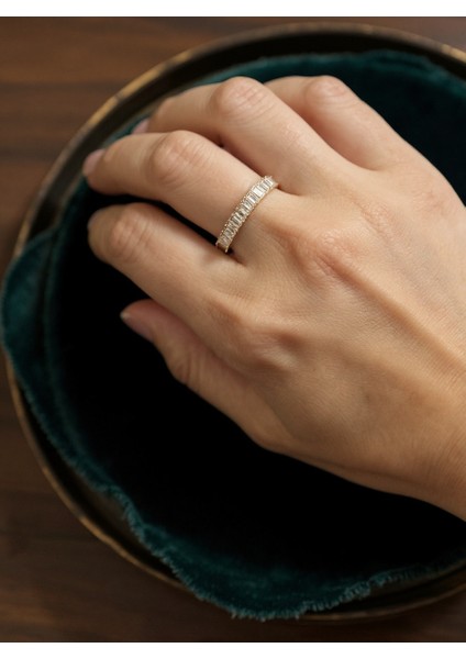 Ayarlanabilir Çelik Baget Taşlı Yüzük – Gold Renk / Aurora Collection fiyatları