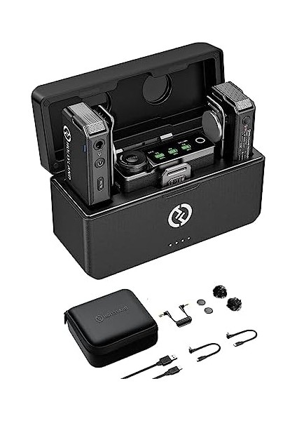 Lark Max Kablosuz Lavalier Mikrofon Sistemi, 2 Verici Alıcı Seti, Siyah, 2.4g Afh, 250 M (820 Ft), Taşınabilir Mini Takmalı Mikrofon, Kamera/mobil Cihaz/bilgisayar Için. fiyatları