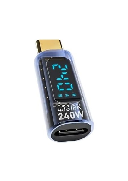 Ekranlı 40BS 240W Type-C To Type-C Dönüştürücü 8k 60Hz Type-C Hdmi Şarj Hdmi Çevirici fiyatları
