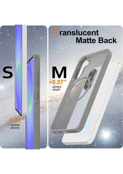 Samsung Galaxy A36 Uyumlu Kamera Lens+Ekran Koruyucu Magsafe Şarj Destekli Iz Tutmaz Mat Kapak indirimleri